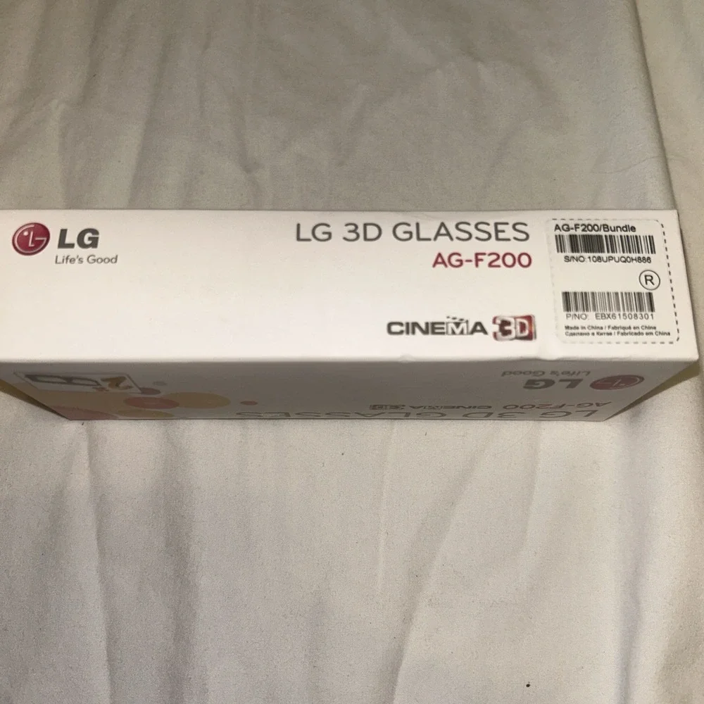 LG AG-F200 Cinema 3D Glasses 2 Pair Bundle Passive 3D for‎ LG TV Black